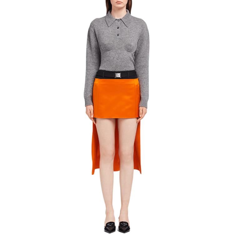 PRADA Casual Short Skirts Women's Orange