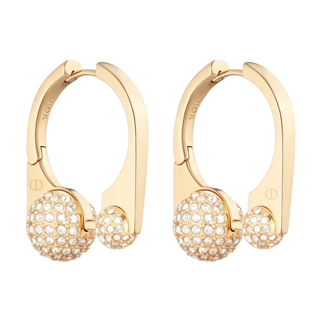 DIOR Metal Earrings Women's Gold