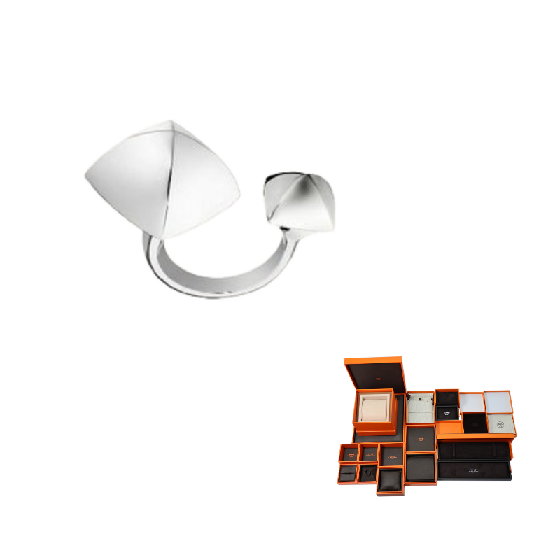 HERMES 925 Sterling Silver Rings Women's Silver