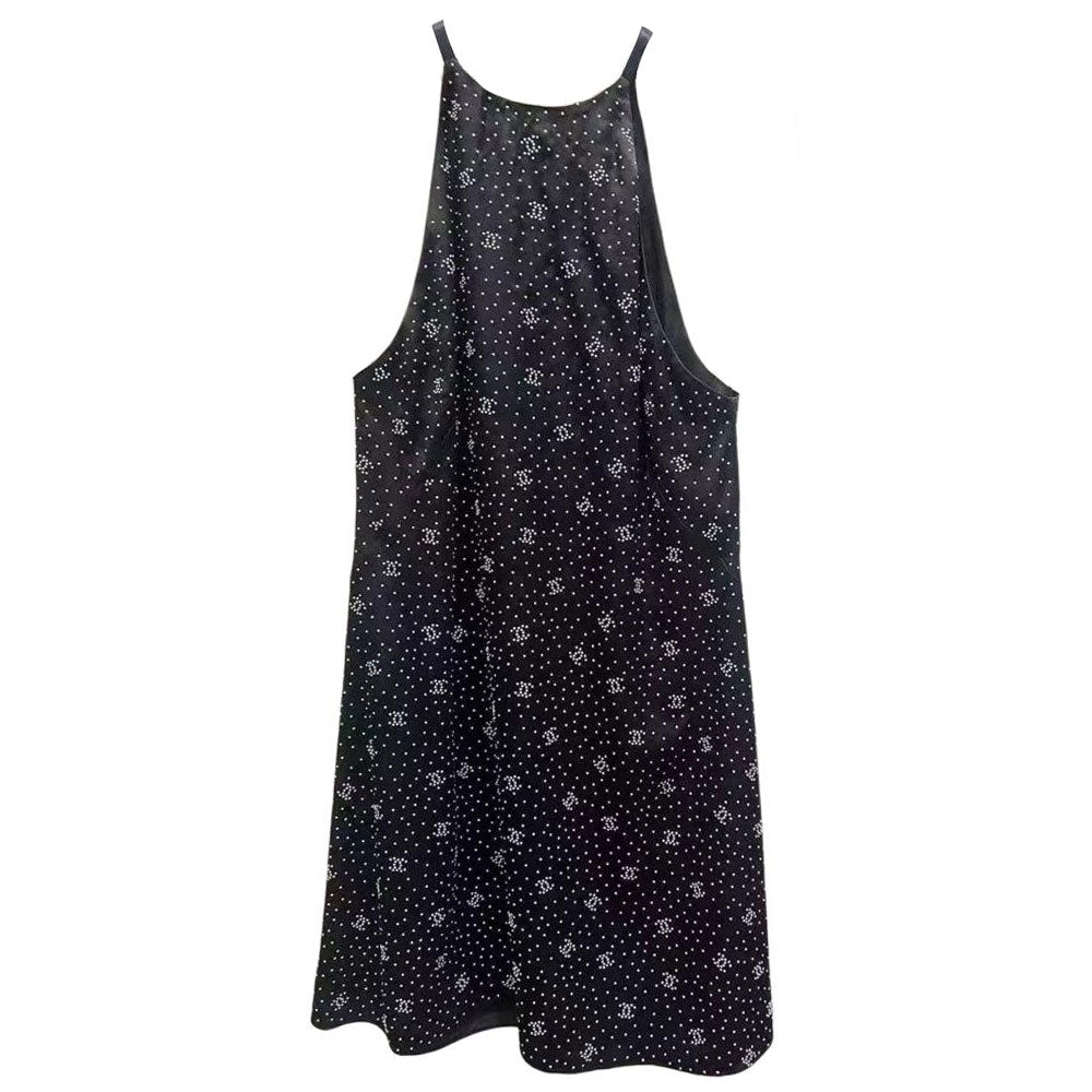 CHANEL FW24 Sleeveless Dress Women's Black White
