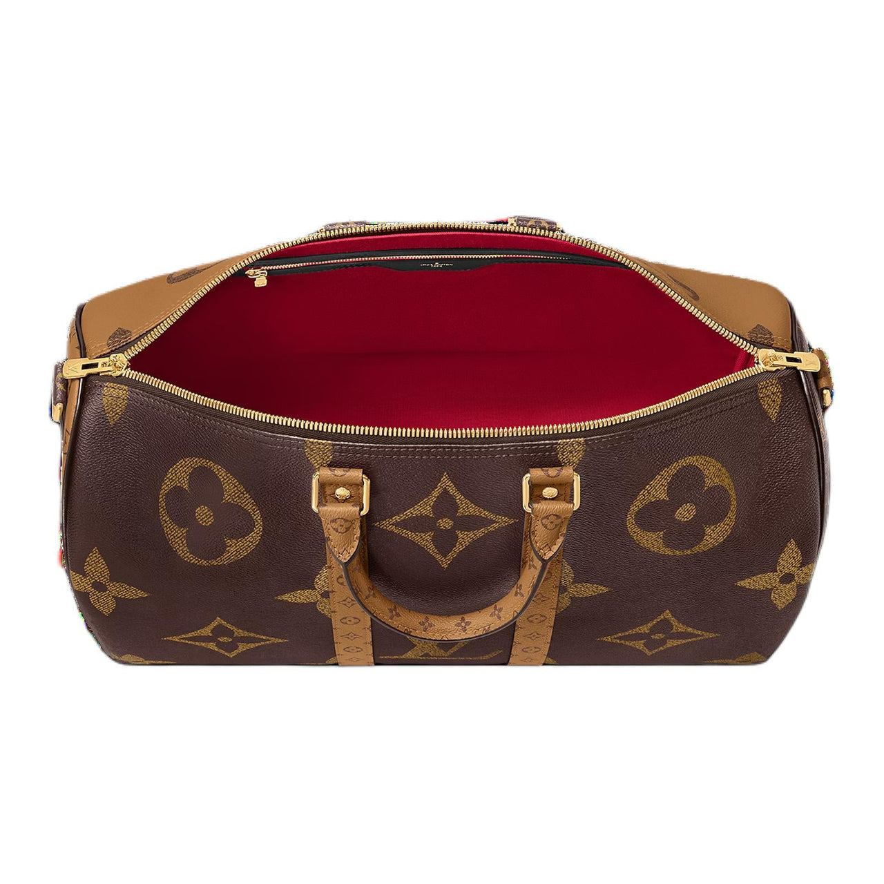 LOUIS VUITTON Keepall Bandoulière 45 Travel Bag Women's Brown