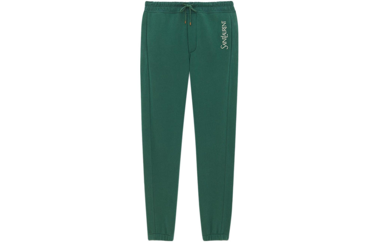 SAINT LAURENT Logo Embroidered Drawstring Sweatpants