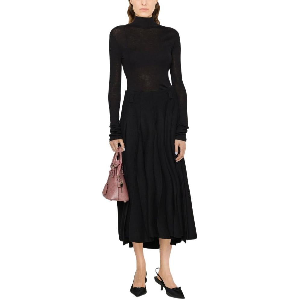 PRADA Casual Long Skirts Women's Black
