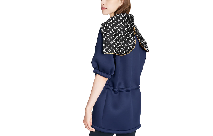 LOUIS VUITTON FW22 Parka Coat Women's Marine Blue