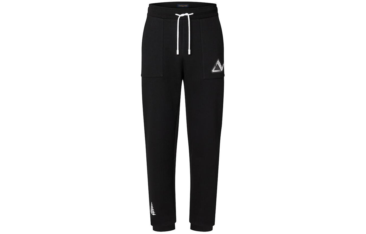 LOUIS VUITTON Knitted Sweatpants Men's Black