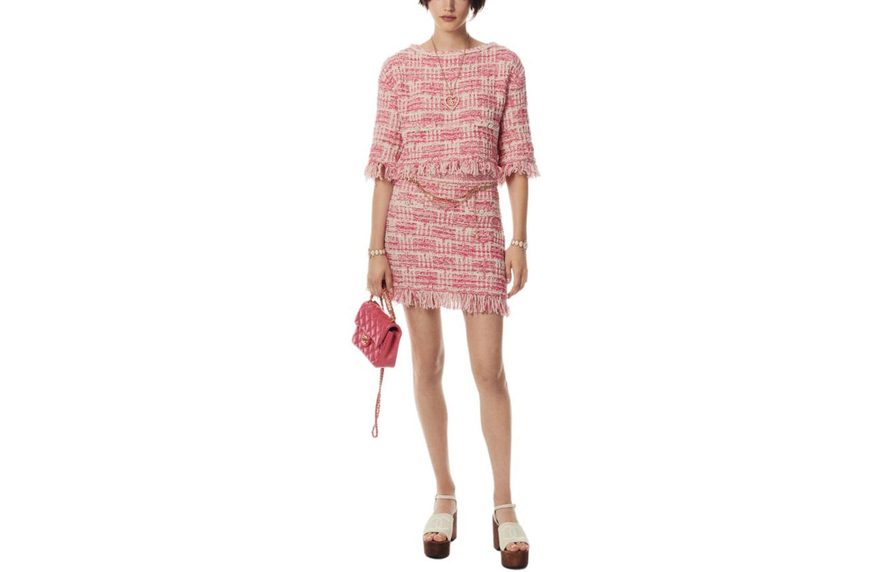 CHANEL 24 New Spring And Summer Arrivals Knitwear Women's Pink