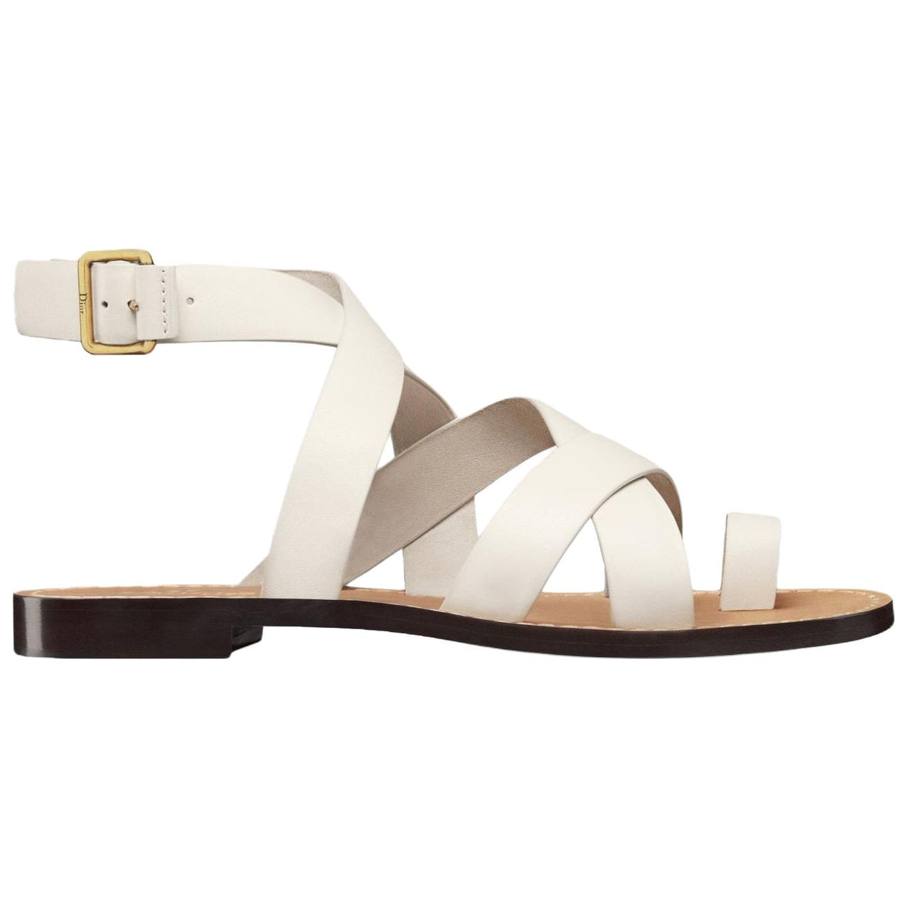 DIOR Dioriviera One Strap Sandals Women's White