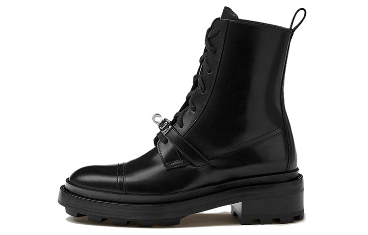 HERMES Fashion Ankle Boots 5cm Women's Black