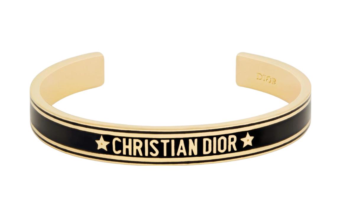 DIOR 21th Century Enamel Code Cuff Bracelet Costume Bracelet