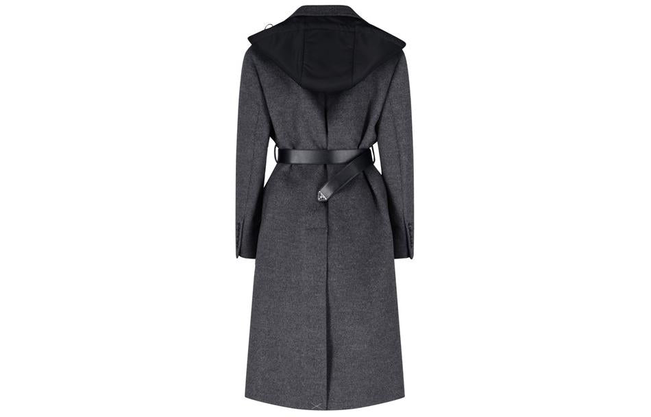 PRADA Coats Women's Dark Gray