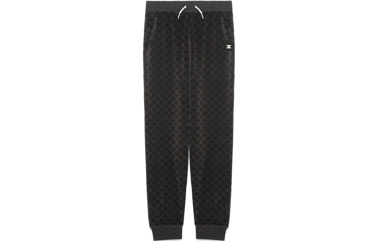 CELINE SS22 Knitted Sports Pants Women's Brown