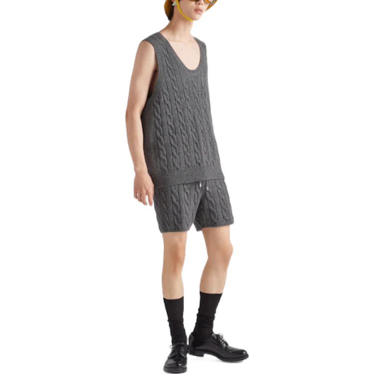 PRADA Casual Shorts Men Gray