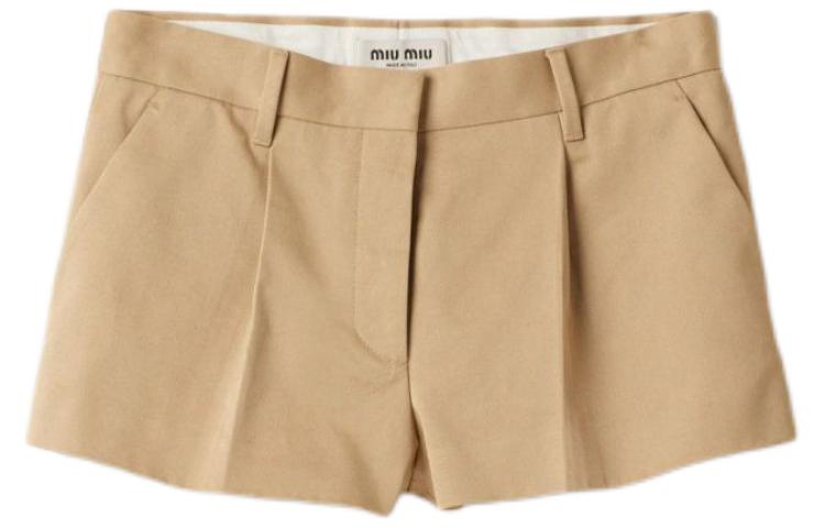 MIU MIU Casual Shorts Women's Khaki
