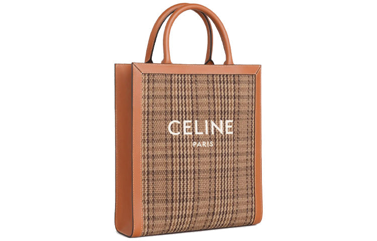 CELINE Cow Leather Shoulder Bag Unisex Brown