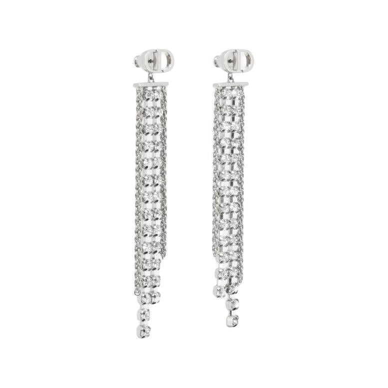 DIOR Metal Earrings Women's Silver