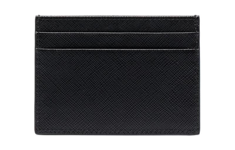 PRADA Calfskin Card Holder Card Holder Men's