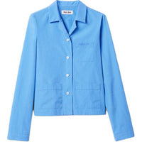 MIU MIU Shirt L/S Button Up Multi Pocket Cotton