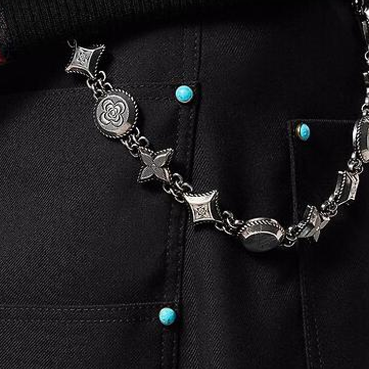 LOUIS VUITTON Western Chain Belt And Bag Charm