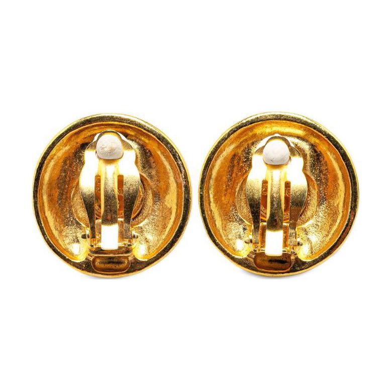CHANEL 1986-1994 CC-logo Clip-on Earrings