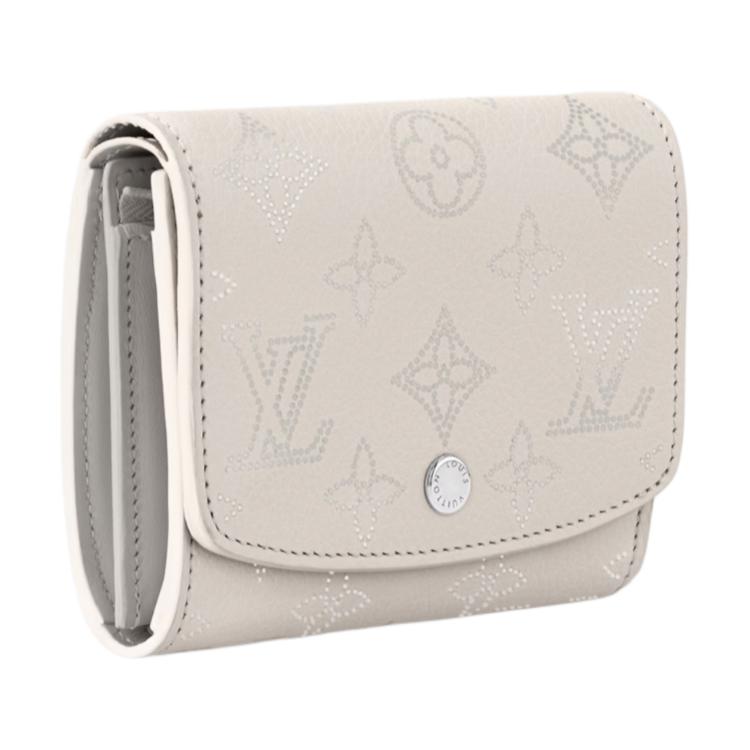 LOUIS VUITTON Calfskin Wallet Women's White