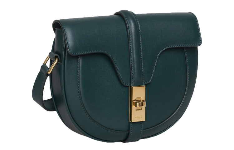 CELINE 16Besace Calfskin Handbag Shoulder Bag Crossbody Bag Small Size Women's Amazon Green