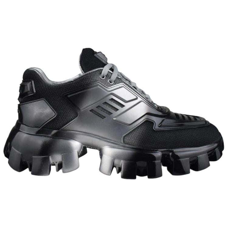 PRADA Cloudbust Thunder Low Top Casual Shoes Women's Silver Black