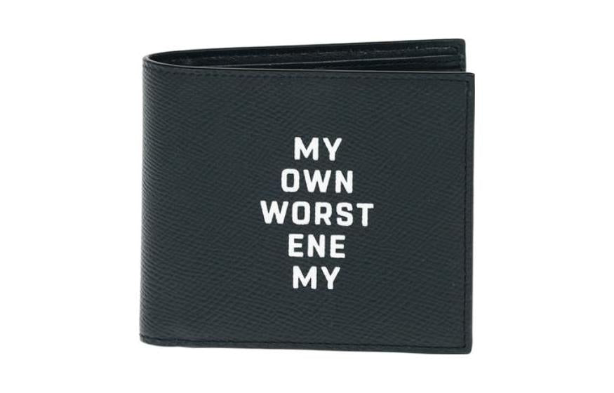 CELINE Calfskin Wallet Men's Black