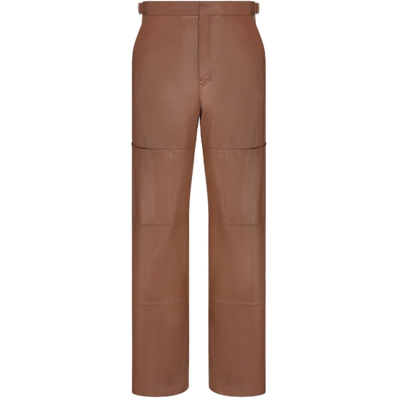 DIOR FW24 Leather Pants Men's Brown