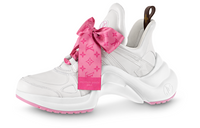LOUIS VUITTON Archlight 1.0 Sneakers 'White With Pink Monogram Ribbon' Women's