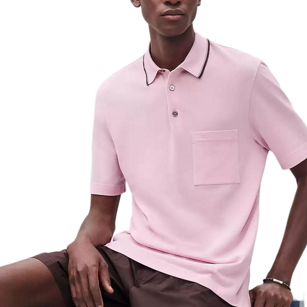 HERMES Polo Shirts Men Pink