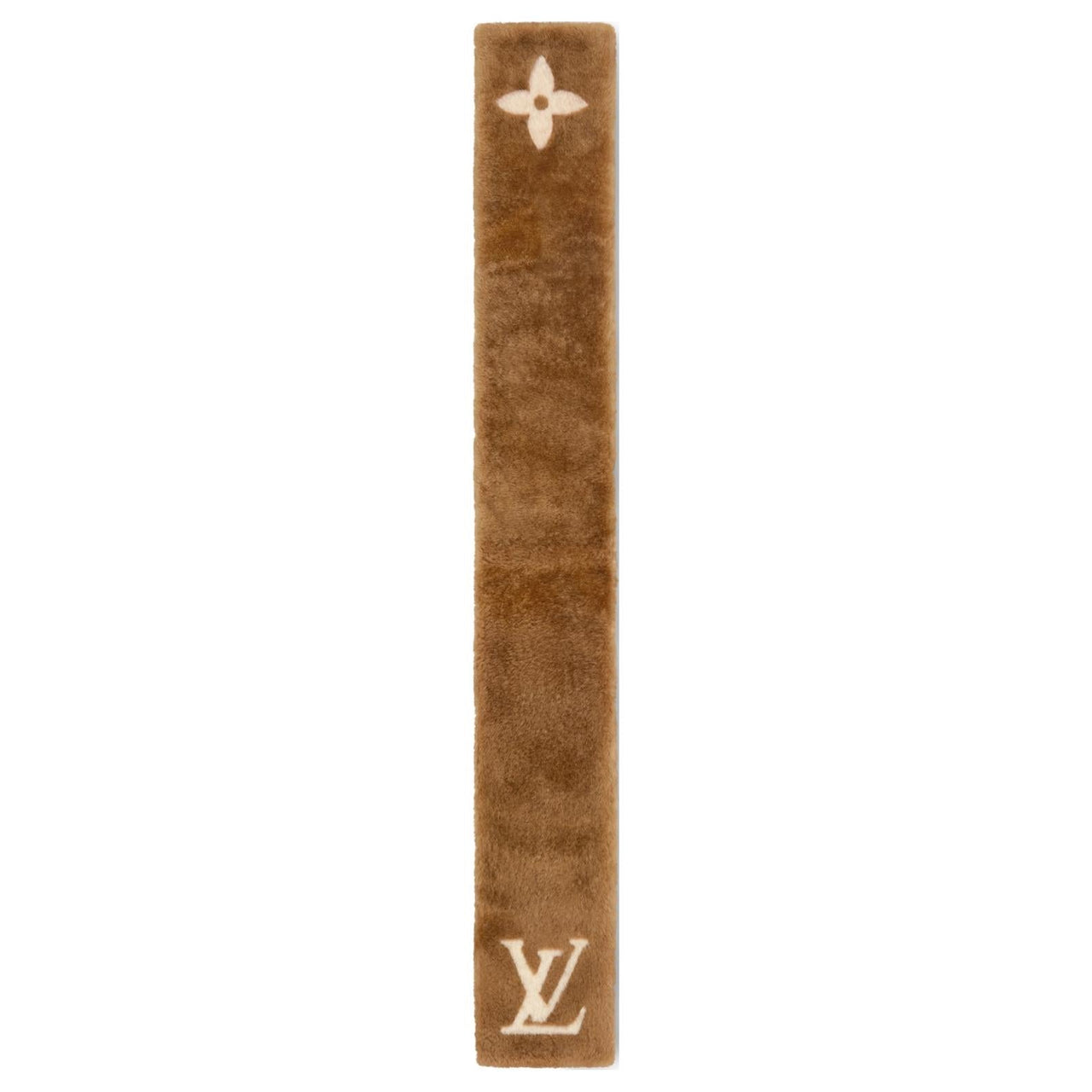 LOUIS VUITTON Monogram Shearling Scarf