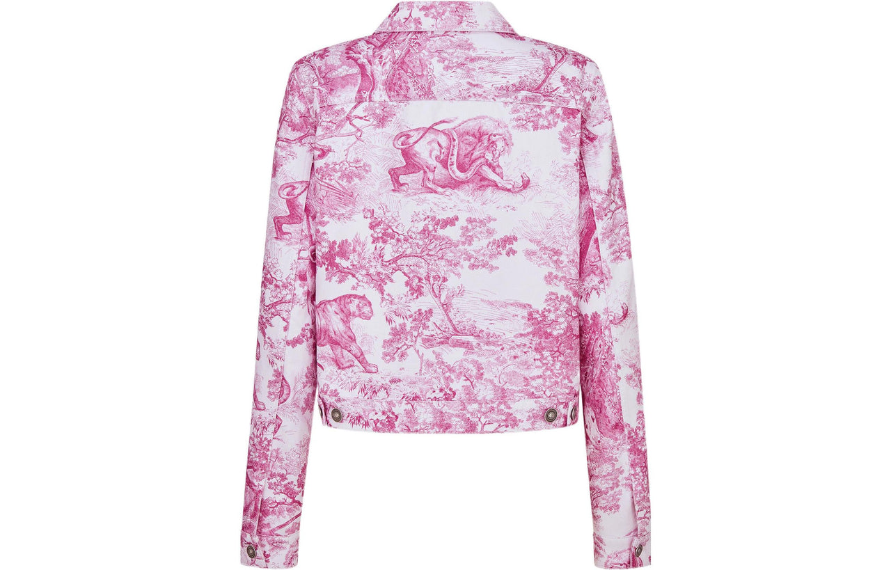 DIOR FW22 Denim Jacket Women's Pink