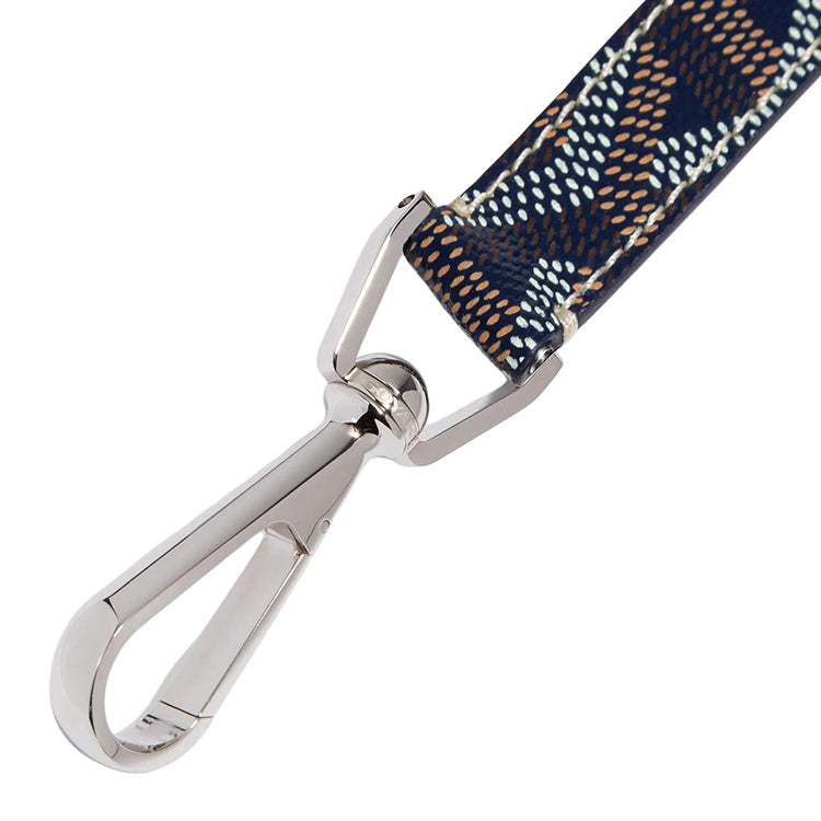 GOYARD Canvas With Calfskin Keychain Bag Accessory Unisex Marine Blue