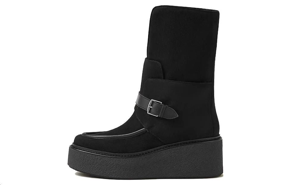 HERMES Ankle Boot Ankle Boots 6.5cm Women's Black