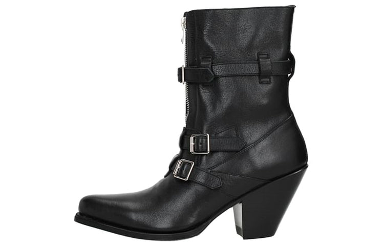 CELINE Ankle Boots Women's Red