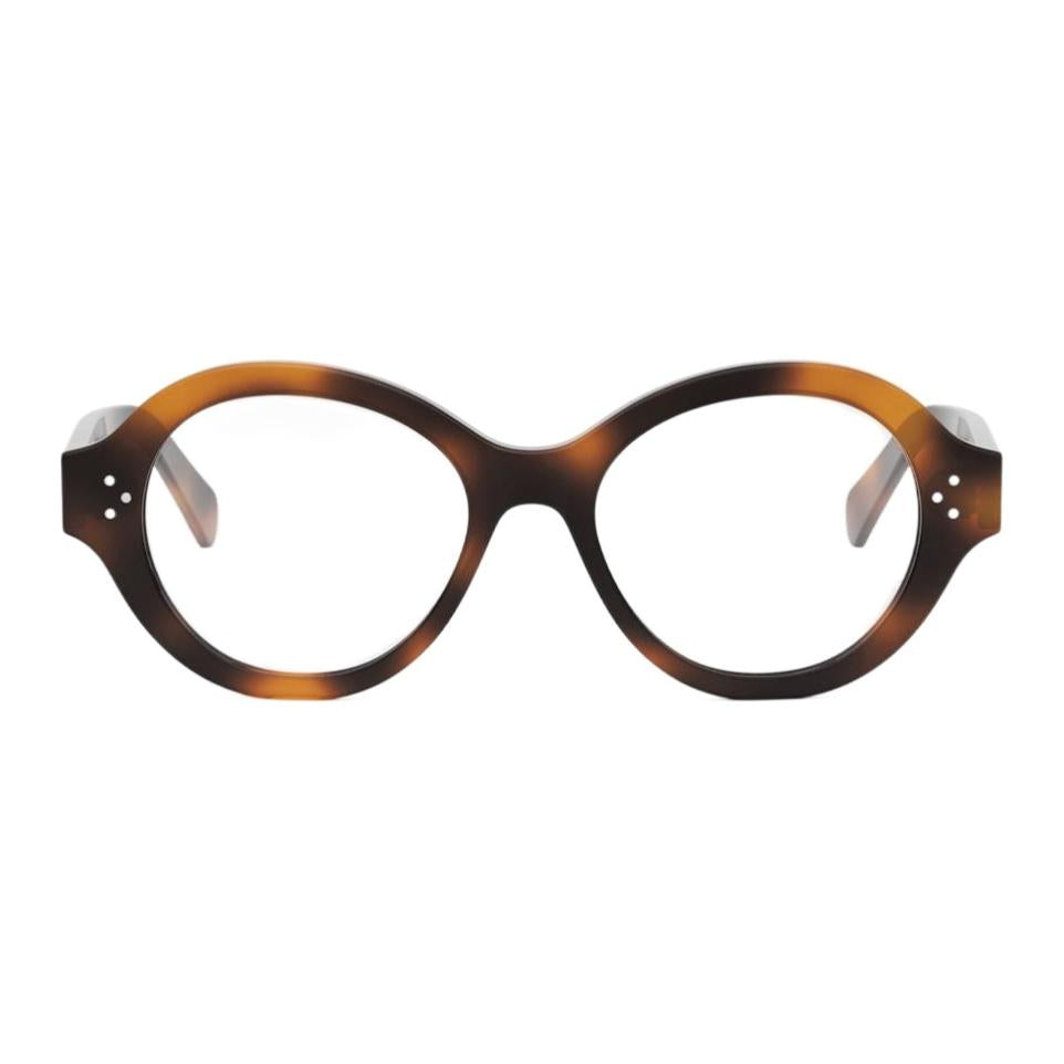 CELINE Acetate Round Eyeglass Frames Women's Tortoiseshell