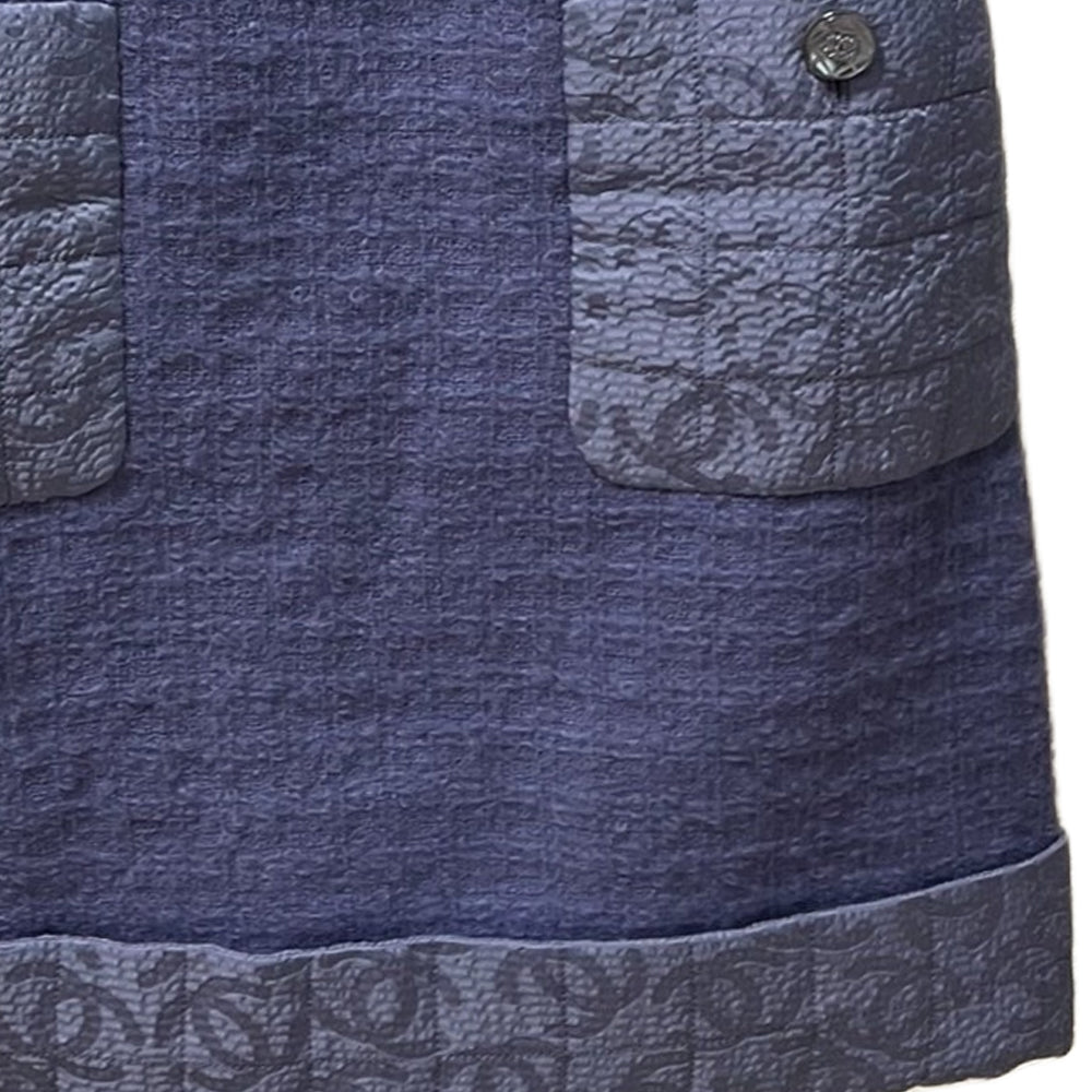 CHANEL Casual Short Skirts Women's Purple