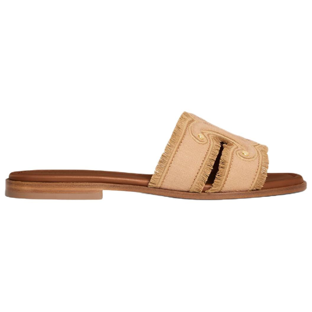 CELINE Slide Slippers Women's Light Caramel