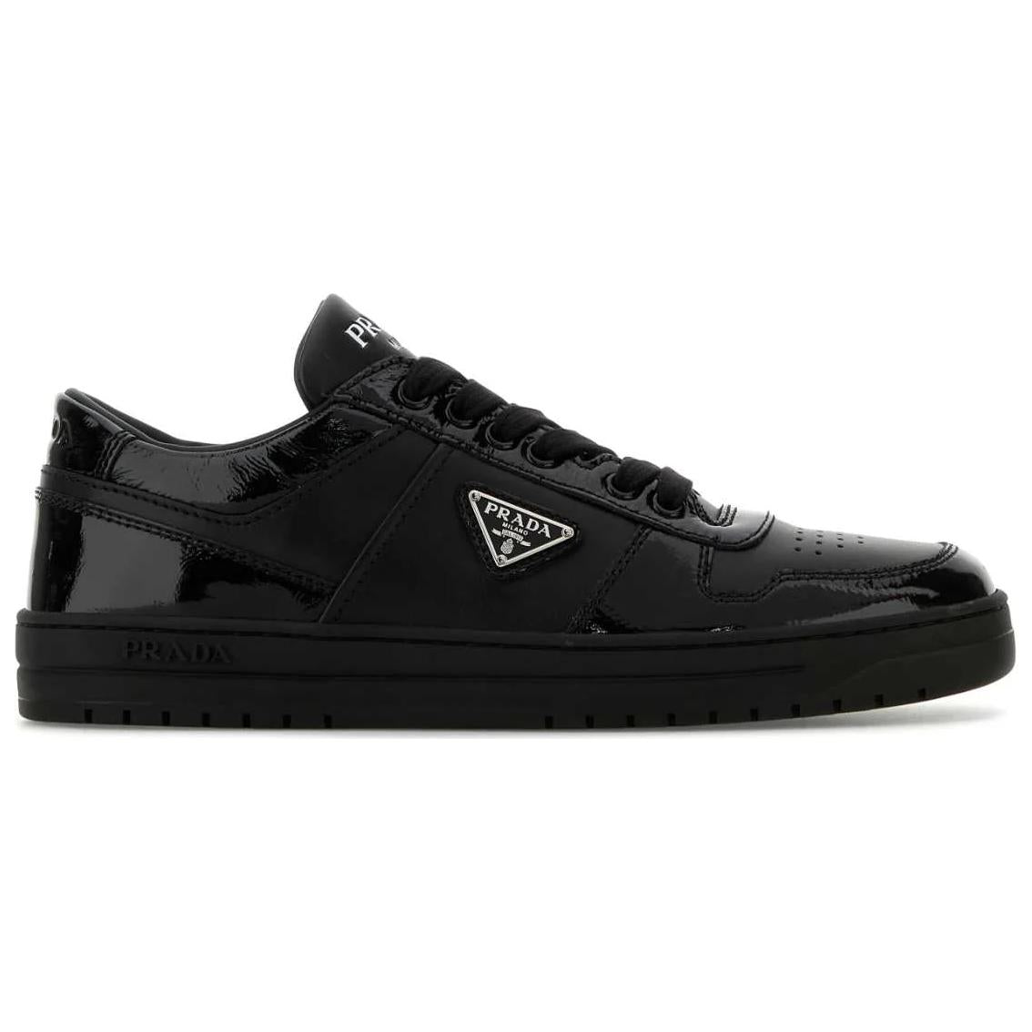 PRADA Downtown Low Top Skateboard Shoes Women's Black