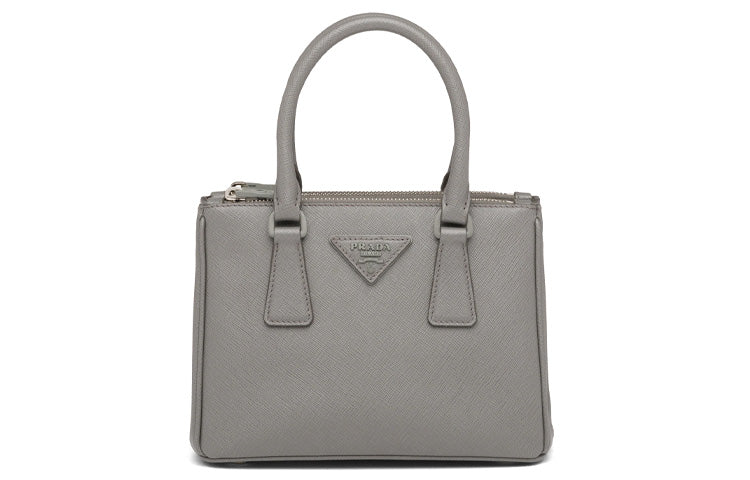 PRADA Diagramme Calfskin Shoulder Bag Crossbody Bag Women's Marble Gray