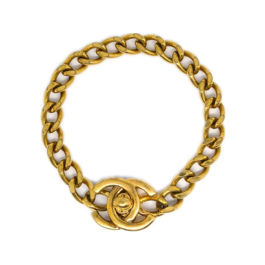 CHANEL 1999 Cc Turn lock Bracelet