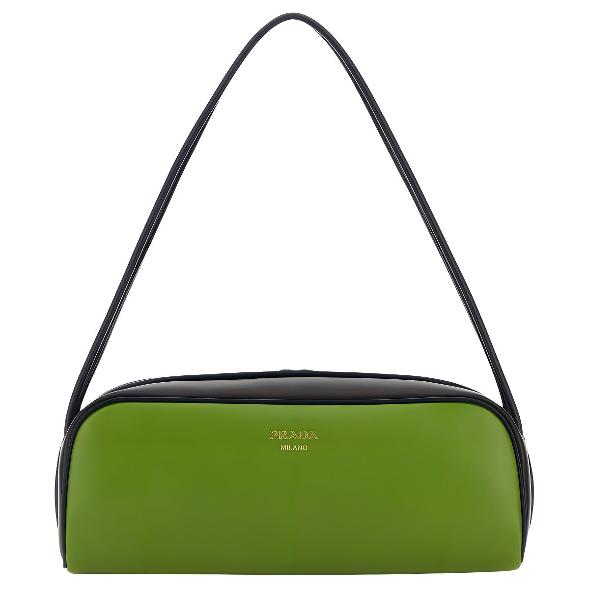 PRADA Calfskin Shoulder Bag Women's Green