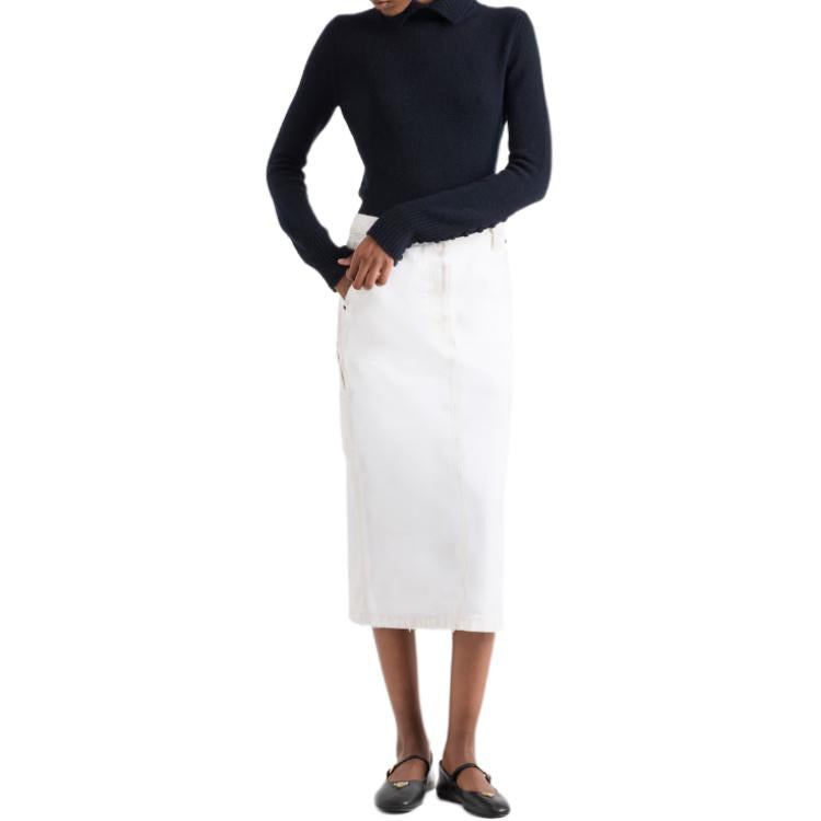 PRADA Casual Long Skirts Women's White
