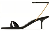 SAINT LAURENT One-Strap Sandals 5.5cm Women's Black