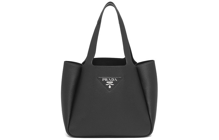 PRADA Dynamique Calfskin Handbag Women's Black