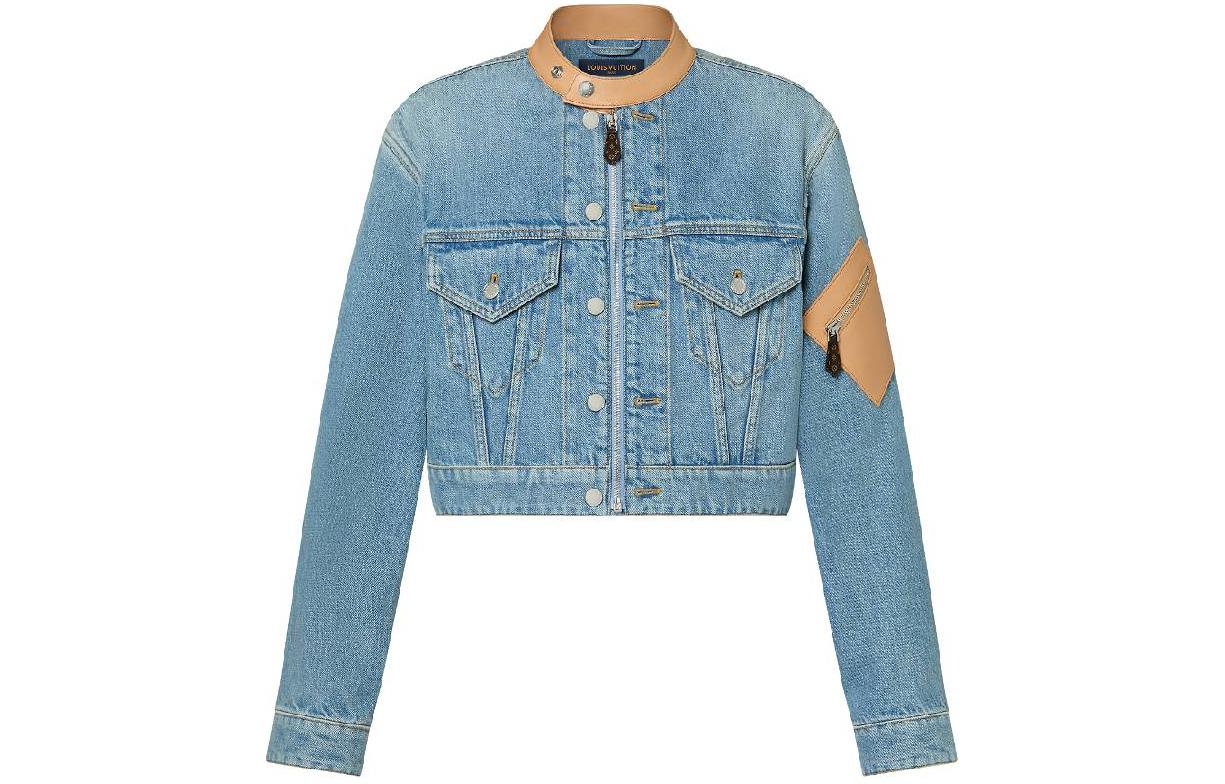 LOUIS VUITTON SS24 Denim Jacket Women's Blue