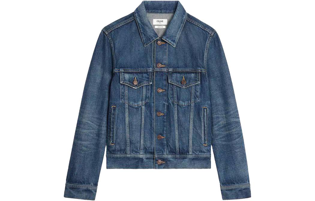 CELINE Denim Jackets Women's Blue