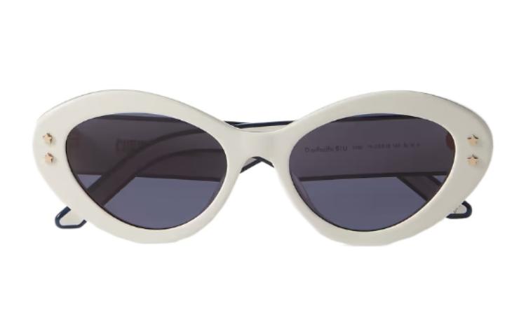 DIOR Acetate Cat Eye Sunglasses Women's White/Blue