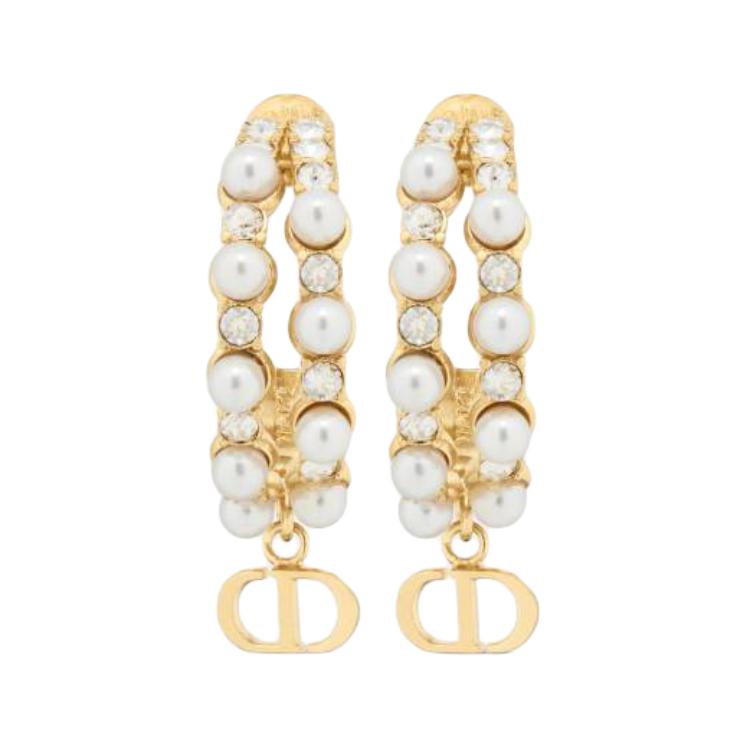 DIOR Metal Earrings Women's Gold
