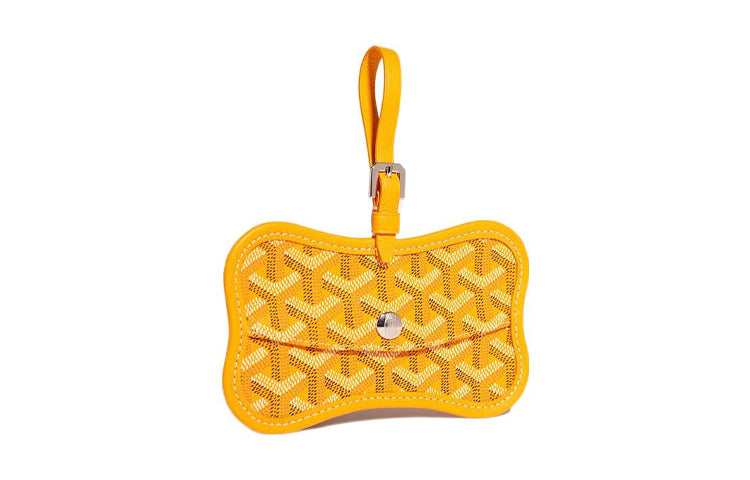 GOYARD Chien Gris Canvas With Leather Pet Bag Merch Unisex Yellow
